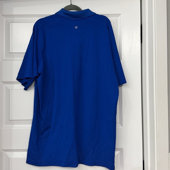 Lululemon Metal Vent Tech Polo Mens XXL Royal Blue - Picture 6 of 8